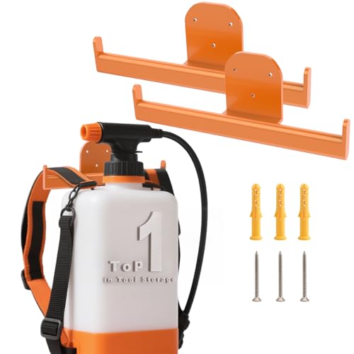 FLEXI RODS Backpack Leaf Blower Hanger, Backpack Sprayer Wall Mount, Lawn Care Accessories, Garage Storage, Weed Eater Hanger Garage Organization Storage, 2 Pack - color: 2 Pack