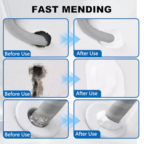 Waterproof Sealant Mastic,Repair Sealing Clay,Quick Mending Mud for Drain Connection,for Holes and Gaps Wall Filler,Air Conditioning Hole Waterproof Seal Putty(6pcs)