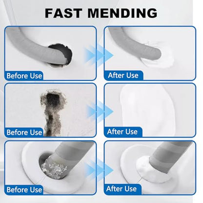 Waterproof Sealant Mastic,Repair Sealing Clay,Quick Mending Mud for Drain Connection,for Holes and Gaps Wall Filler,Air Conditioning Hole Waterproof Seal Putty(6pcs)