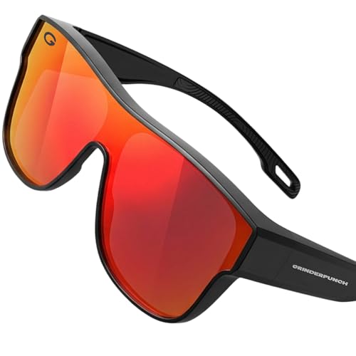 Cover-Ups Black Fit Over Sunglasses - Wrap Around Sunglasses - People Who Wear Prescription Glasses in the Sun - color: Red