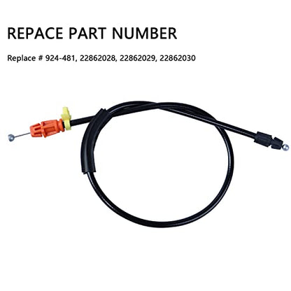 Door Cable Latch Kit Compatible with 2007-2014 Chevy Silverado Tahoe Yukon Sierra Escalade, 25.8" Driver/Passenger Side Front Doors for Power Door Locks-Replace 924-481 22862028 - size: 25.8" Door Latch Release Cable