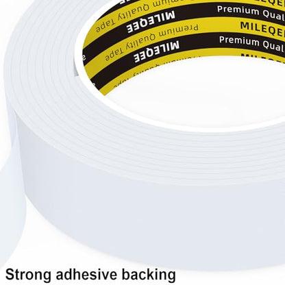 Single-Sided Adhesive EVA Foam Tape 1in x16.4FT,White Foam Weather Stripping,Door Seal & Window Insulation Tape,Waterproof Sound Proof Seal Strip for Doors,Windows,Garage Door & Gap Sealing - size: 1in x16.4FT