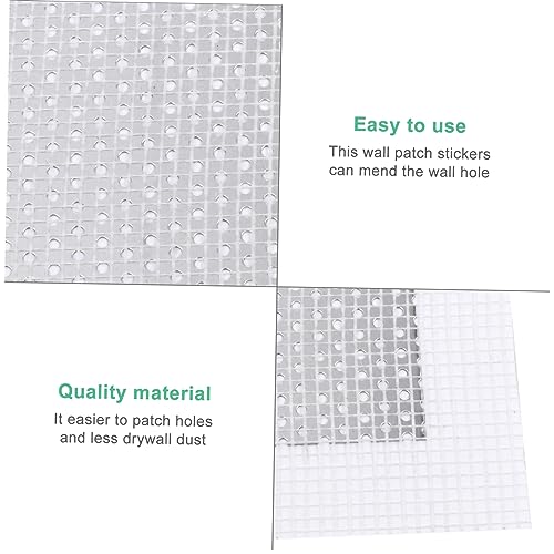 POPETPOP 3pcs Self Adhesive Wall Repair Patch Kit for Drywall Lightweight High Strength Easy to Use for Repair