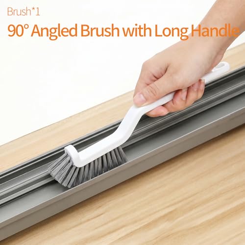 11PCS Window Track Cleaning Tools - Deep Clean Groove Gap Cleaning Brush Kit for Window/Door Tracks, Sill, Tile Lines, Kitchen Gunk, Bathroom Counters - size: Upgrade 11Pcs