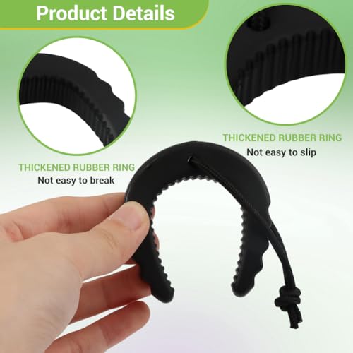 4 Pcs First Responder Door Stop, Rubber Door Jam with Nylon Cord Attachments Door Jam for Law Enforcement, Police, Emergency Medical Services
