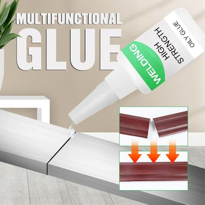 Welding High Strength Oily Glue, Instant Bonding, Upgrade Multifunctional Glue Powerful Universal Glues, Repairs for Metal, Wood, Ceramic, Leather, Glass, Metal, Plastic ect, 50G (1pcs) - color: 1pcs