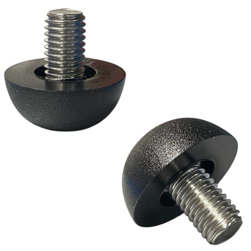 Project Patio 8mm x 1.25 M8 Adjustable Furniture Leg Leveler Replacement Outdoor Stainless Steel Screw-in Leveling Feet Glides - 8-Pack