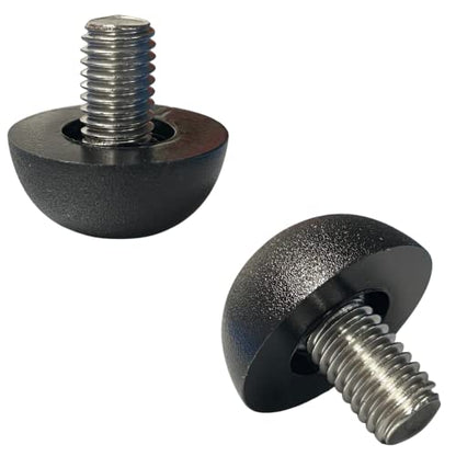 Project Patio 8mm x 1.25 M8 Adjustable Furniture Leg Leveler Replacement Outdoor Stainless Steel Screw-in Leveling Feet Glides - 8-Pack
