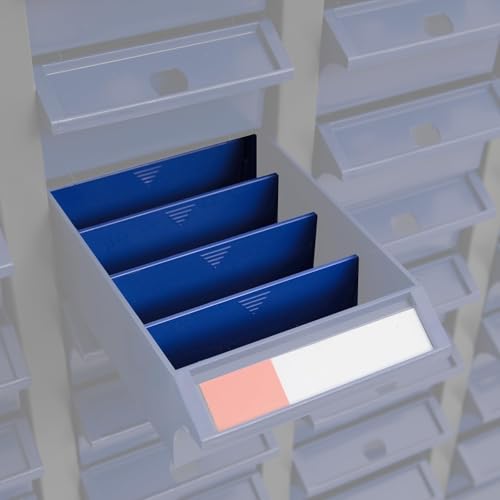 biosp 100 pcs Cabinet Dividers, Plastic Drawer Dividers, Separators for Bolt and Nut Tool Storage Cabinets, Storage Bins - size: Divider