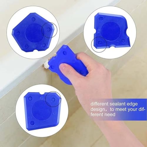 8 PCS Silicone Caulking Tools, Sealant Grout Finishing Kit for Bathroom Kitchen, Caulk Smoothing Tool Set, Grout Tool for Tile and Grout Smoothing
