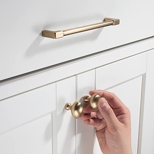 TUNNY 5 Pack Classic Solid Cabinet Handles-12.6"/320mm Screw Spacing Champagne Bronze Furniture Hardware Handles for Bathroom Dresser Kitchen Cabinets Bedroom Cabinet Pulls - color: Champagne Bronze, size: 12.6"(320mm) Hole Center - 5Pcs
