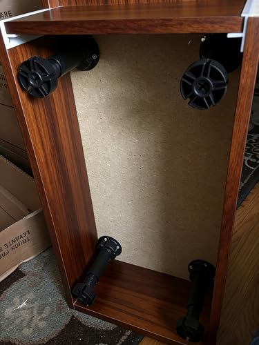 Adjustable Cabinet Levelers, Height Range from 4.72 to 5.9 Inches, Furniture Leveler Legs, Black Plastic Leveling Feet for Kitchen Cupboard Table Shelves Nightstands, 4Pcs - size: 4.72-5.9 Inch
