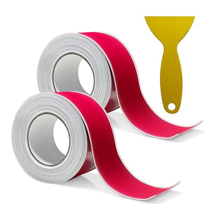 2 Rolls White Caulk Tape Waterproof Self Adhesive, Caulk Strip, Tub Sealer Strip Waterproof, Toilet Sealer Around Toilet Base, Peel and Stick Shower - style: 2 Rolls-RIF
