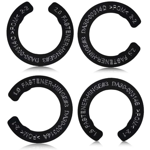 4PCS Refrigerator Door Hinge Shims, Refrigerator Door Height Adjustment Kits (for Samsung 3282540, DA60-00314C, PS6448337, AP5668209) Fridge Replaces Parts, Different Thicknesses Spacer - color: 4pcs