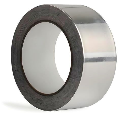 Aluminum Foil Tape 2" x 100' Silver, 4mil Thick, Heavy Duty, High Temp, HVAC Tape - size: 2inch x 100 feet x 4mil