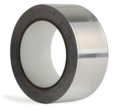Aluminum Foil Tape 2" x 100' Silver, 4mil Thick, Heavy Duty, High Temp, HVAC Tape - size: 2inch x 100 feet x 4mil