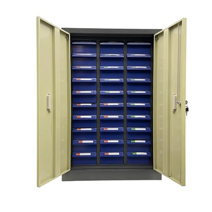 Parts Cabinet with Door Hardware Storage Cabinet Large 30 Drawer Parts Storage Cabinet Hardware Organizer