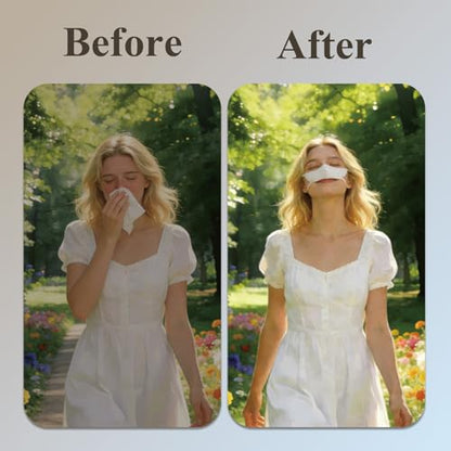 20 Pack Nose Cover Mask, Disposable Anti-pollen Nose Cover Protection, Women/Teenager Breathable Anti-Allergy Nasal Filter Cover for Outdoor Activities, Gardening, and Travel, Individually Wrapped