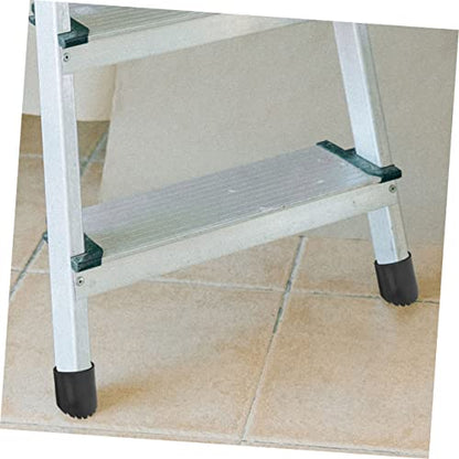 2pcs Slip Mats Ladder Foot Cover Non-Slip Stair Treads for Ladder Safety - size: 8.5X8.5CM