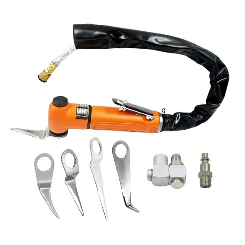 Pneumatic Windshield Removal Tool Kit，With 4PCS Cold Knife Blades For Removal Car Glass Seal Glue Window Windscreen Repair Scraper - style: SET 2