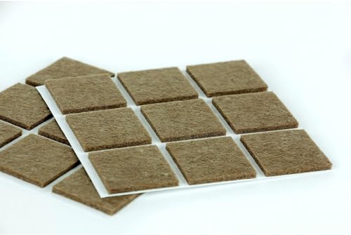 Furndiy Felt Furniture Pads for Hardwood Floors, Self-Adhesive Felt Pad for Chairs & Seat Legs, Easy Slide, Anti Scratch, Noise Stopper, Bumper & Buffer, Floor Protection - Based in USA - 1.3" x 18Pcs - size: 1.3" x 18Pcs
