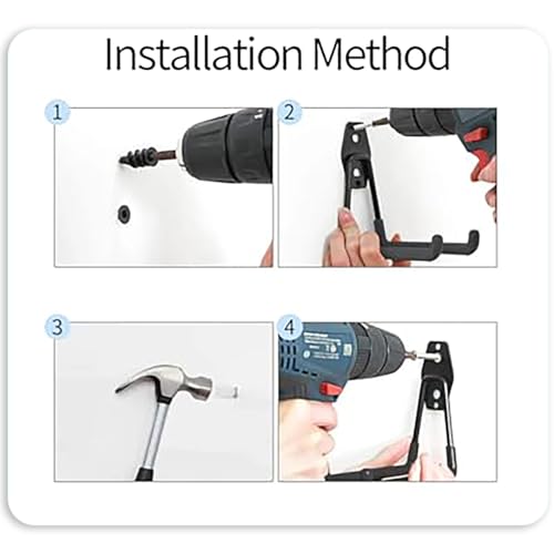 Garage Hook Tool Ladder and Bicycle Wall Mount Storage Rack Heavy Duty Hook Medium BLC390-02 - size: Large(5.12*2.36*5.12 inch)