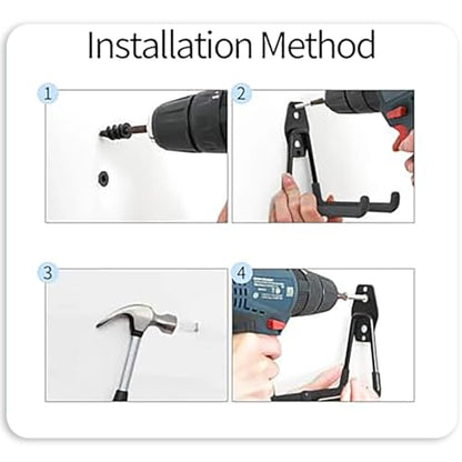 Garage Hook Tool Ladder and Bicycle Wall Mount Storage Rack Heavy Duty Hook Medium BLC390-02 - size: Large(5.12*2.36*5.12 inch)