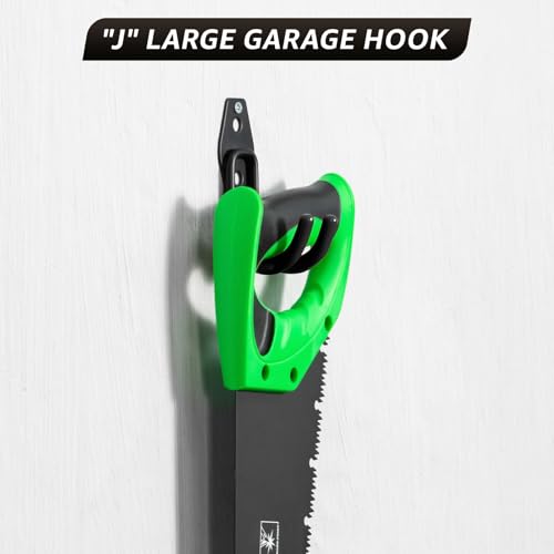 30 Pack Garage Hooks, Heavy Duty Steel Wall Mount Utility Hangers with Anti-Slip Coating for Hanging Bikes, Ladders, Power Tools, and Garden Equipment - color: 30 Pack Black