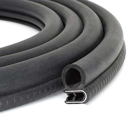 Rubber Edge Trim 23Ft Car Door Seal Strip with Side Bulb, Automotive Weather Stripping Edge Guard Universal Fit for Camper Van, Trucks, SUV, RV - size: Fit 1/16 Inch Edge (23Ft)