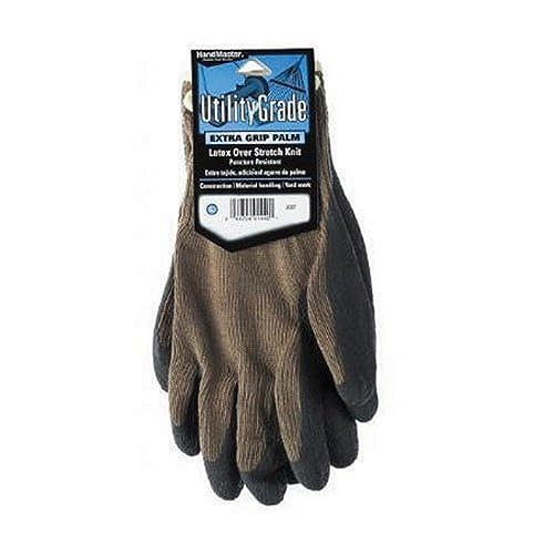 MAGID 308T All Purpose Knit Latex Palm Glove, X-Large Gray