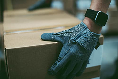 Mechanix Wear Box Cutter Gloves - Cut Resistant Work Gloves for Construction, Woodworking & Home Improvement - Machine Washable & Touchscreen Compatible - X-Large, Grey - size: X-Large