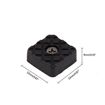 20pcs Square Furniture Pads,ULIFESTAR Furniture Feet Glides Sliders Carpet Saver Hardwood Floor Protectors Surface Protection for Chair Table Sofa Couch Leg Caps Non Slip Furniture Grippers (Black) - color: Black