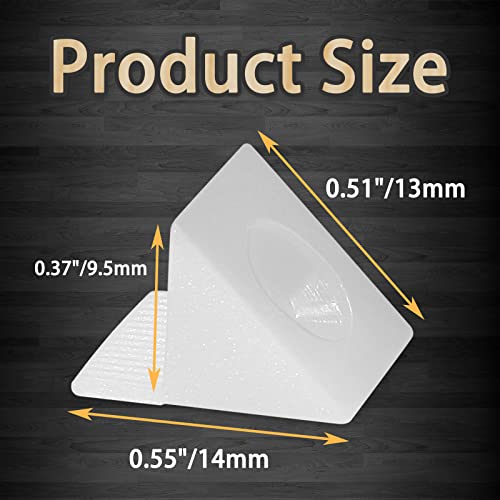 Bonsicoky 50 Pcs Repair Mending Wedges Fixing Sagging Drawer, Plastic Angle Code Drawer Fastener with Screws