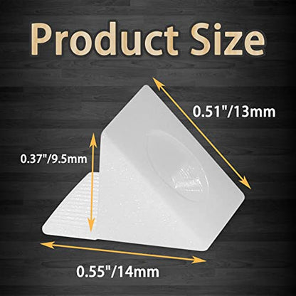 Bonsicoky 50 Pcs Repair Mending Wedges Fixing Sagging Drawer, Plastic Angle Code Drawer Fastener with Screws