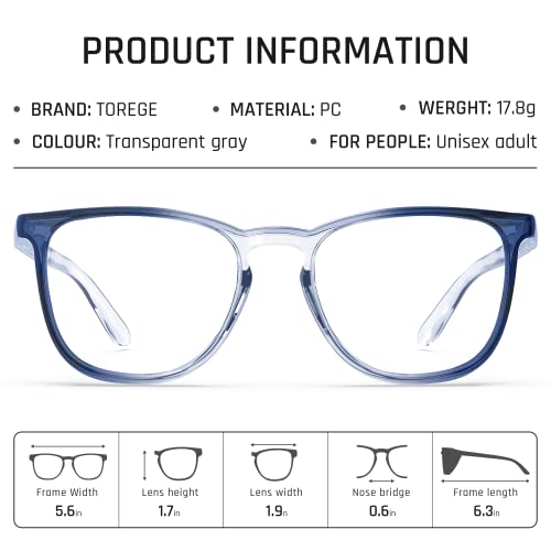 TOREGE Clear Safety Glasses, Stylish Safety Goggles Eye Protection Glass With Anti-Fog And Anti-Blue Light Lens, Upgrade Gradient Lab Goggles Eyewear For Men Women (Gradient Deep Purple Blue) - color: Gradient Deep Purple Blue