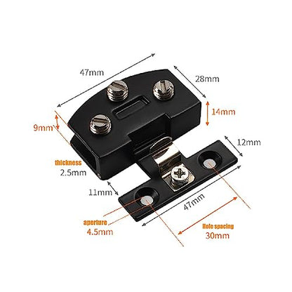 Bookshelf Door Hinge, Display Cabinet Door Hinge 90-Degree Glass clamp, Suitable for 5-8mm Thickness - color: black (10 pairs (= 20 pieces))