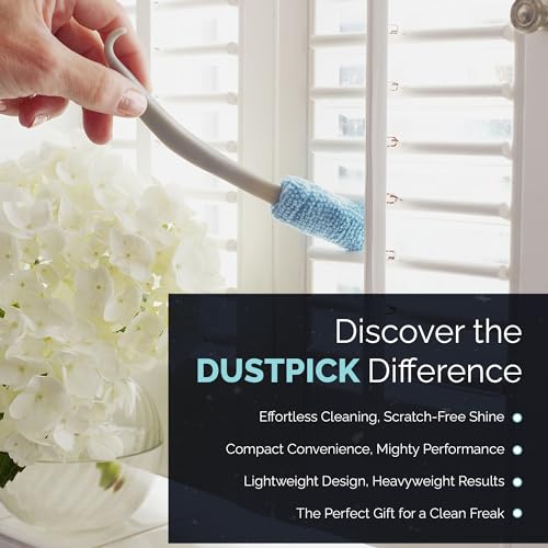 Reusable Microfiber Duster & Crevice Cleaning Brush | Versatile Cleaning Tools for Blinds, Window Tracks, Shutters, Baseboards, Kitchen Gaps | Microfiber Window & Space Cleaner (Pack of 2)