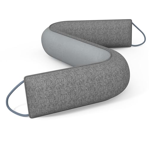 HADOR 30 Inch Weighted Door Draft Stopper - Under Door Snake Pillow, Blocks Cold Air/Wind/Noise, Heavy Duty Soundproof Bottom Filler (Covers Gaps Up to 3"), Winter Patio Sliding Window Seal, Grey - color: Gray, size: 30 Inch
