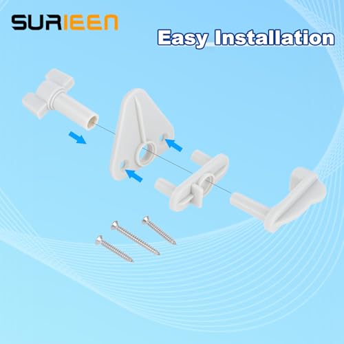Pontoon Boat Door Latch Replacement Kit, Universal Pontoon Boat Gate Latches Replacement for Square Frames 1-1.25 Inch, Fits Left- or Right-Hinge Gate, Includes Hardware