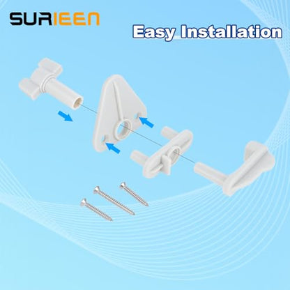Pontoon Boat Door Latch Replacement Kit, Universal Pontoon Boat Gate Latches Replacement for Square Frames 1-1.25 Inch, Fits Left- or Right-Hinge Gate, Includes Hardware