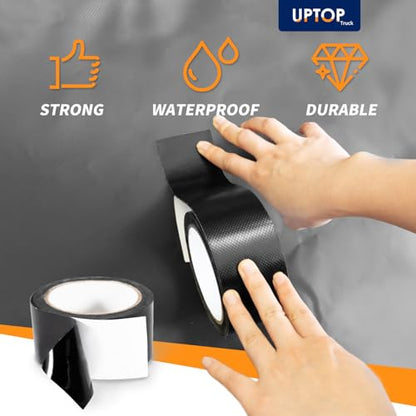 UPTOP Duct Tape 6Inch×20FT Ideal for Camping, RV, Marine Home Repair,Bonds to Metal, Plastic, Wood, Canvas, Vinyl, Nylon, Leather - size: 6Inch × 20FT