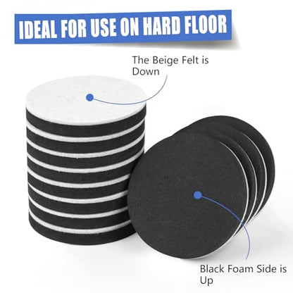 12 PCS Furniture Sliders, 3-1/4" Reusable Furniture Sliders for Hardwood Floors, Furniture Moving Pads for Heavy Furniture - Move Your Furniture Effortlessly! - size: 12pcs 3 1/4 inch