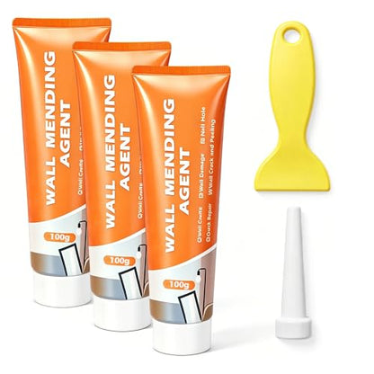 Wall Repair Paste for Cracks and Holes, 2026 New Efficient Drywall Repair Kit with Scraper, Wall Mending Agent for DIY, Portable Drywall Patch Kit for Home Improvement (3)