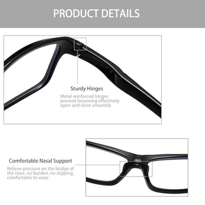 Safety Glasses with Anti-Fog and Anti-Scratch Coating, Clear Lens, Gray Frame for Construction and Workshop