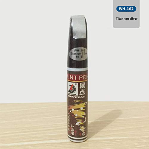 Fill Paint Pen Car Scratch Repair Touch Up Paint Special-purpose Paint Touch-up Pen Multi-color Optional for Various Cars (titanium silver) - color: titanium silver