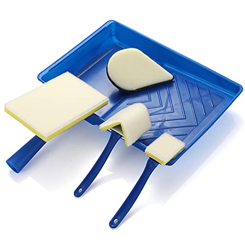 Paint pad Set,Corner Walls & Ceilings Pad Painter, 7-Inch,Painter¡¯s Pad Refills, Large Corner Edging Window,Trim and Touch-Up Pad,Pack of 8 - size: Paint Pad Set