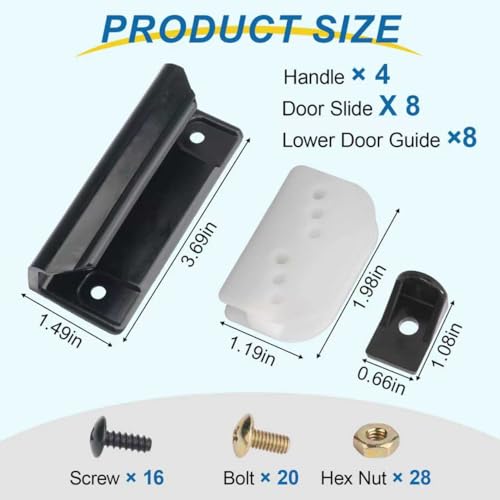 EAORBD Door Tune-Up Kit for Arrow Shed Storage Products, Shed Door Handle Kit Dk100-A 2-Pack - size: 2 Pack