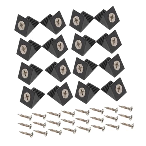 OSALADI 400pcs Repair Kit Angle Brackets Iron Screws for Cabinet Drawer Reinforcement and Repair Corner Brace for Furniture Support