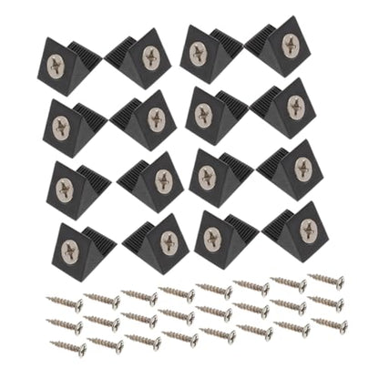 OSALADI 400pcs Repair Kit Angle Brackets Iron Screws for Cabinet Drawer Reinforcement and Repair Corner Brace for Furniture Support