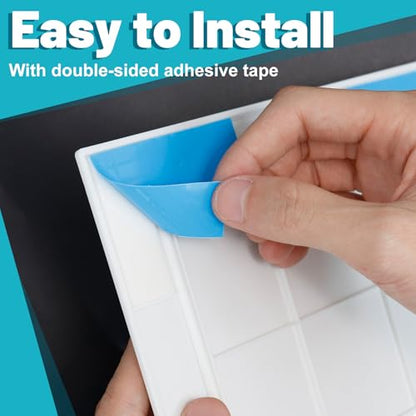 Self-Adhesive Access Panel, 4-7/8" x 7" Heavy-Duty ABS Plastic Wall Access Panel, Wall Hole Cover for Plumbing, Electrical Cables, Wiring, Easy to Install Wall Panels, White